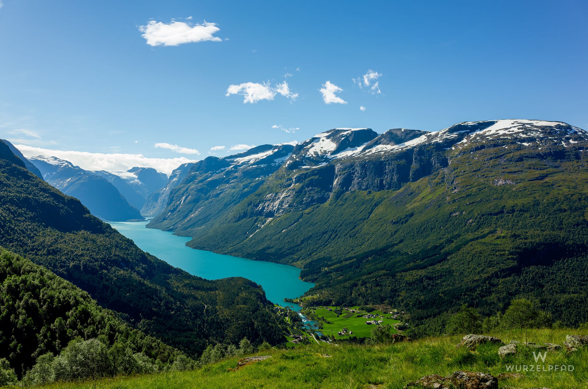Blick über den Lovatnet