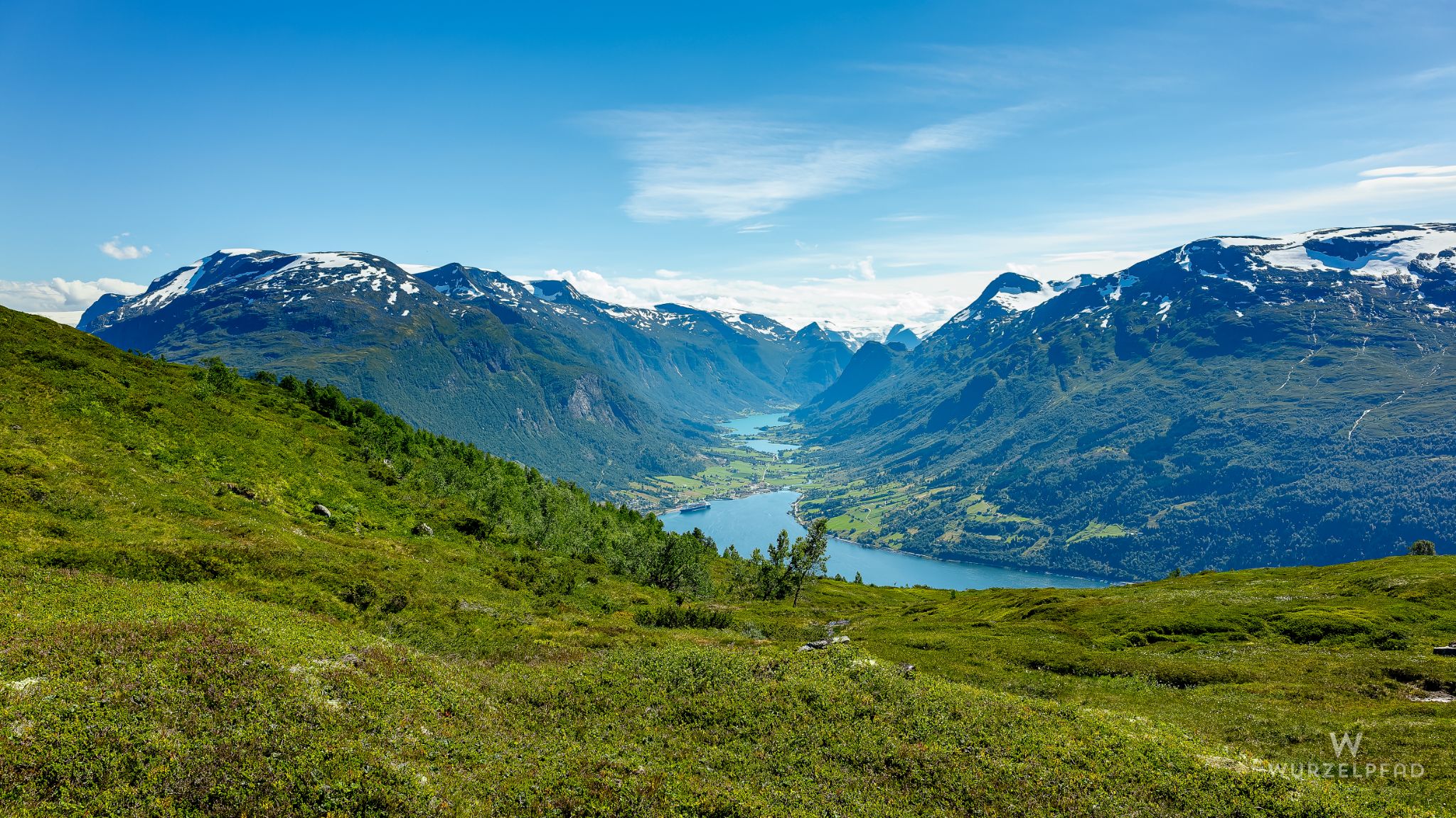 Blick über den Lovatnet