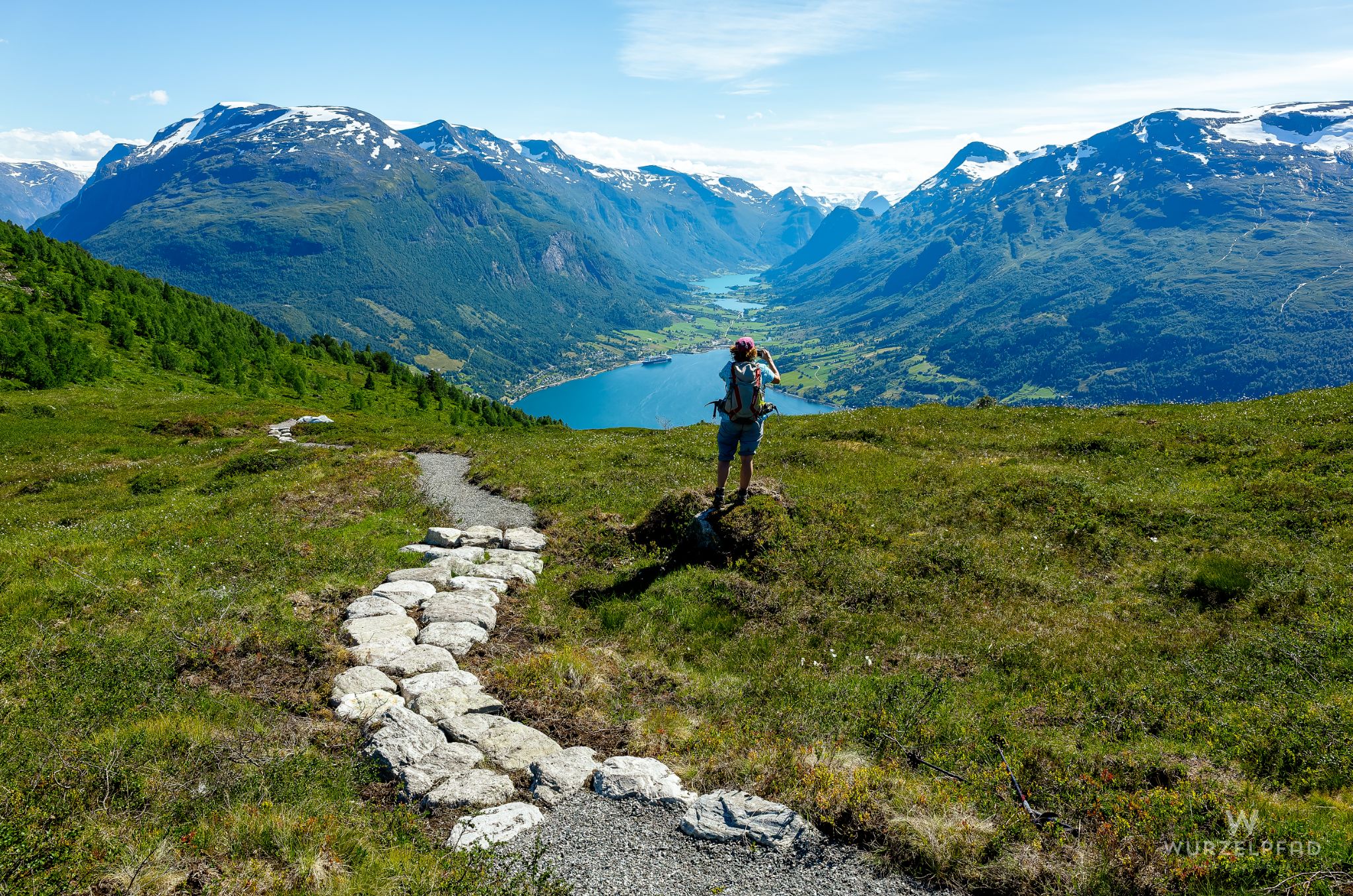 Blick über den Lovatnet