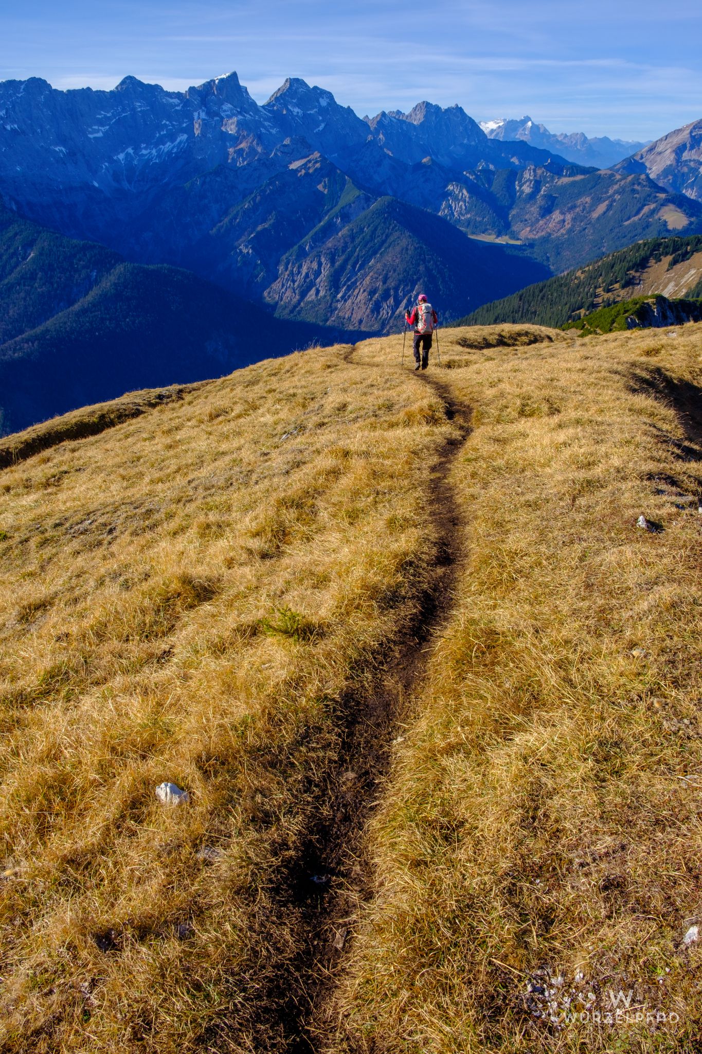 Aussichtsreicher Abstieg