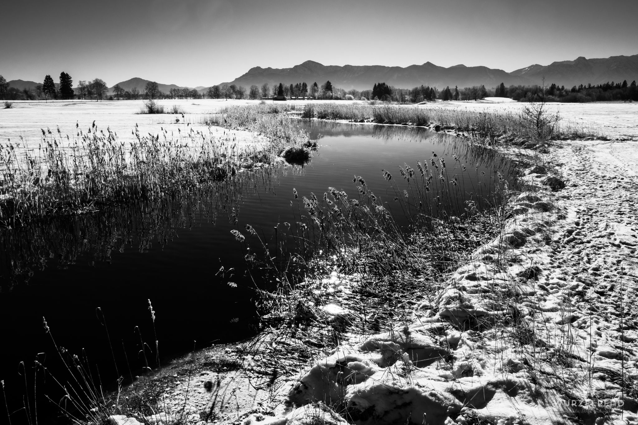 Uffinger Ach im Vormittagslicht