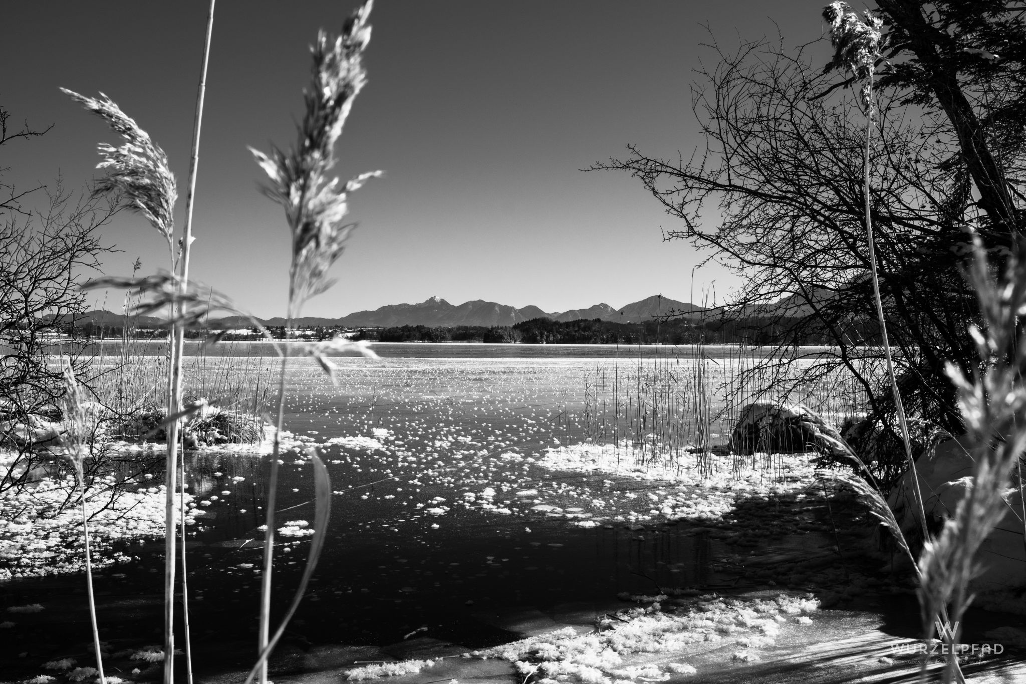 Blick über den Staffelsee zur Benediktenwand