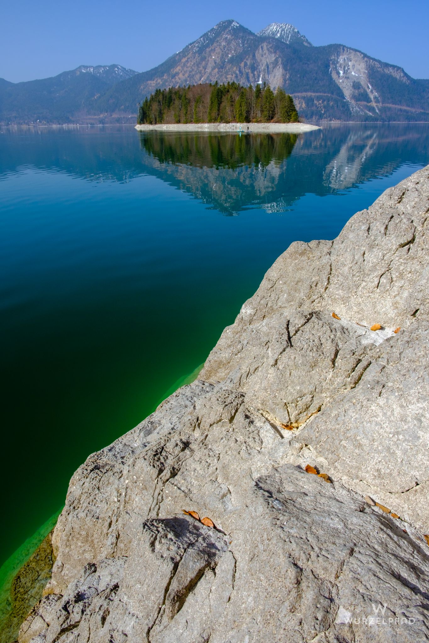 Felsiges Walchenseeufer