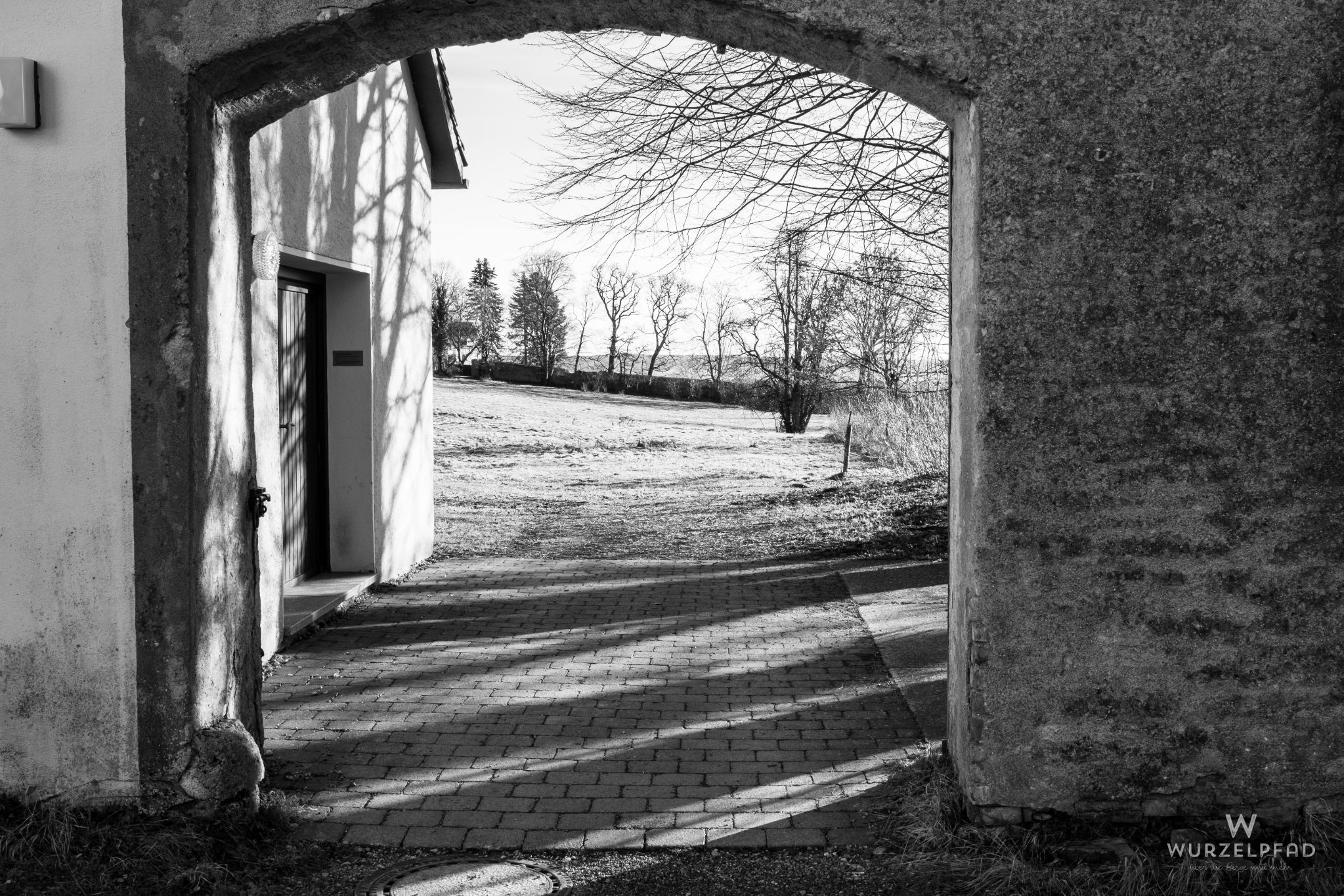 Blick hinaus aus dem Kloster