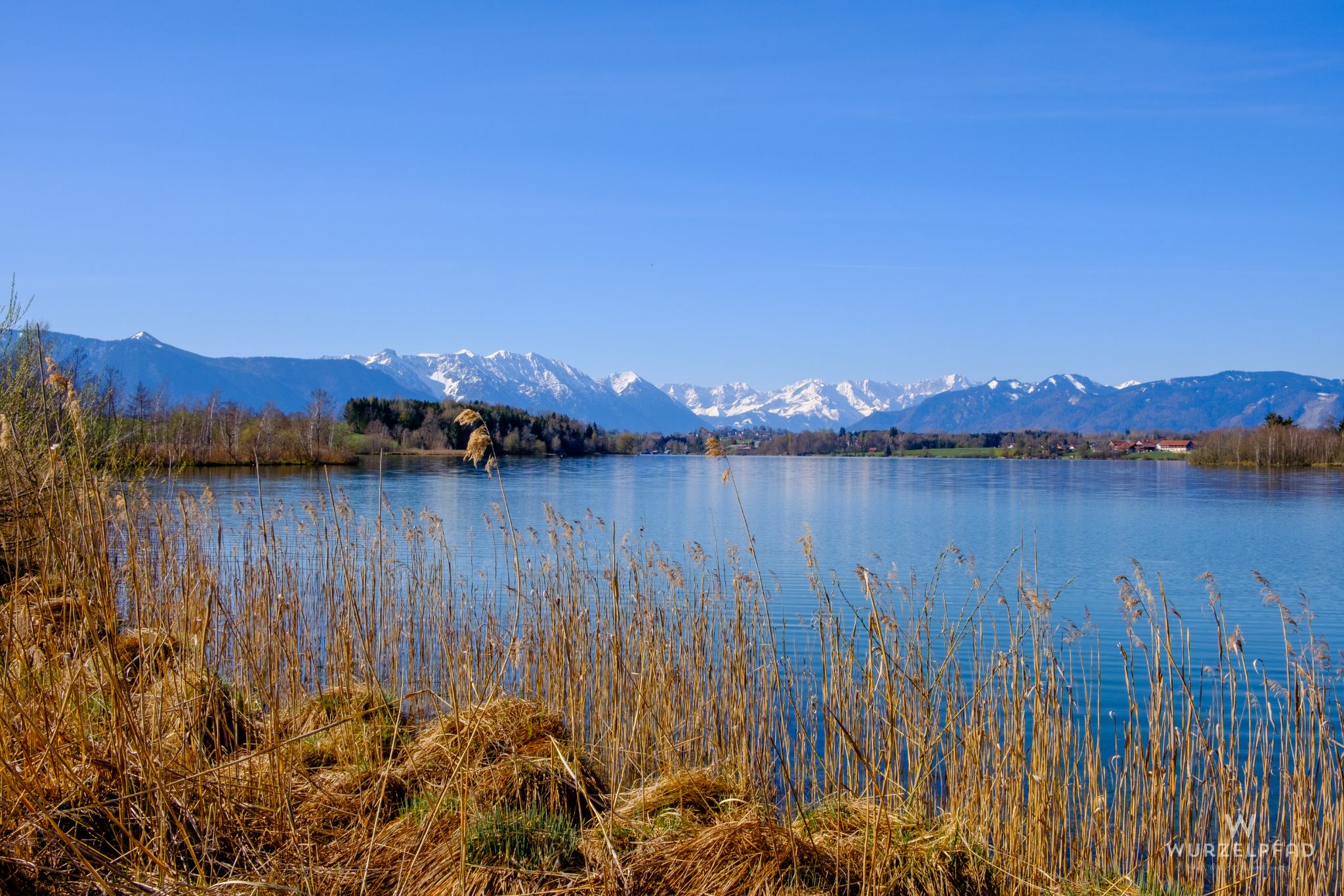 Blick gen Estergebirge und Wetterstein
