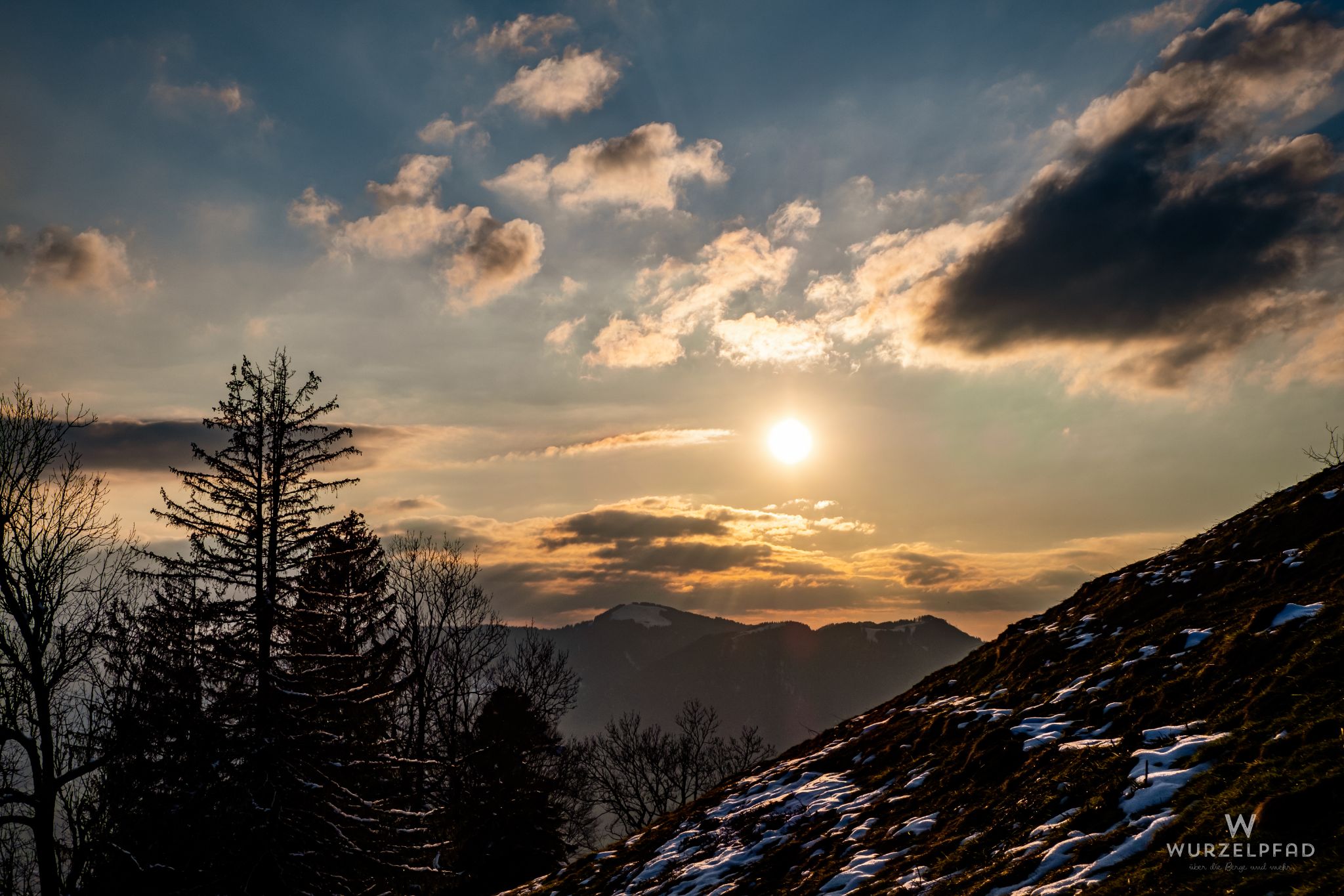 Sonnenuntergang über'm Brauneck