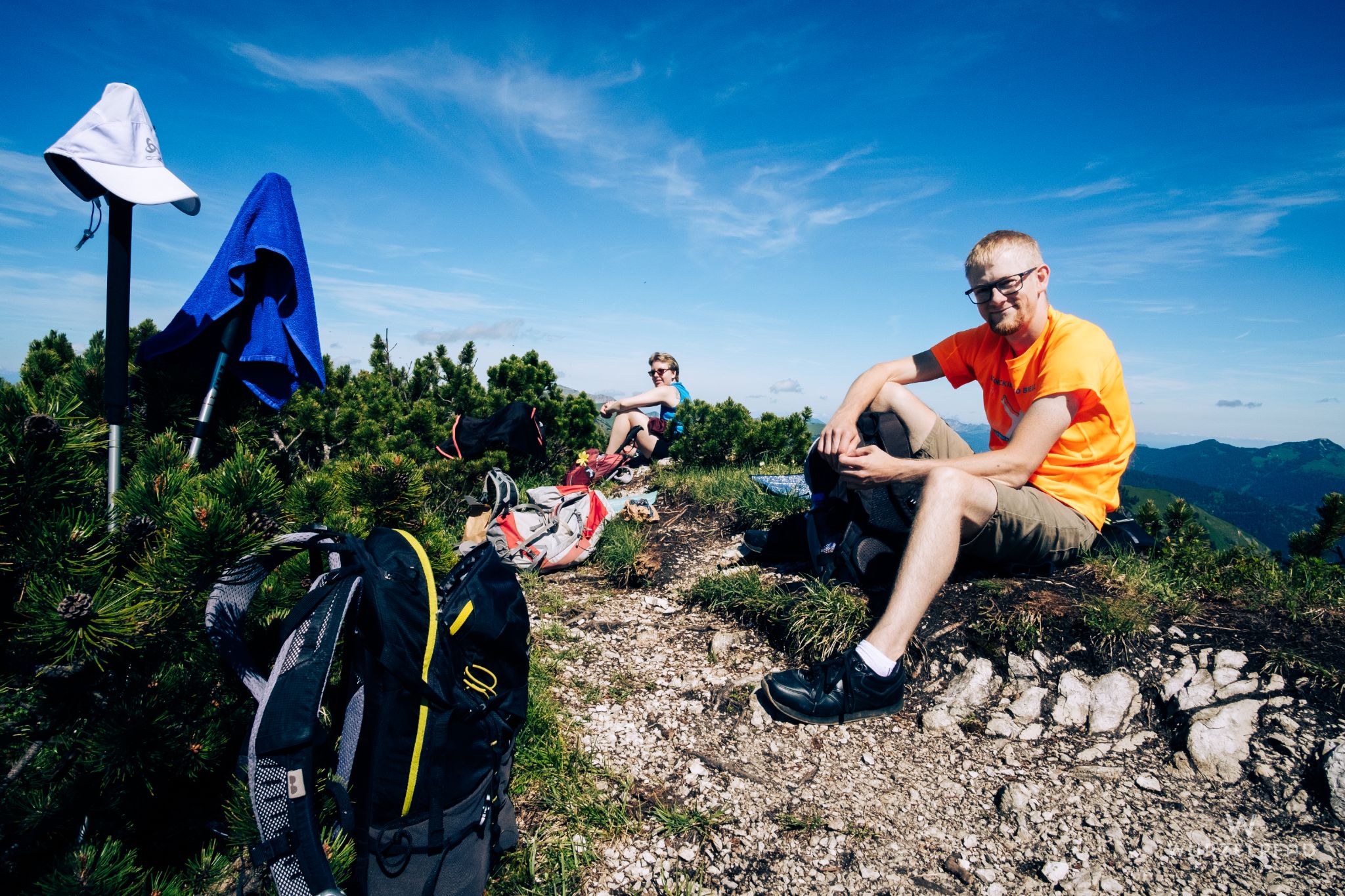 Gipfelrast am Kompar