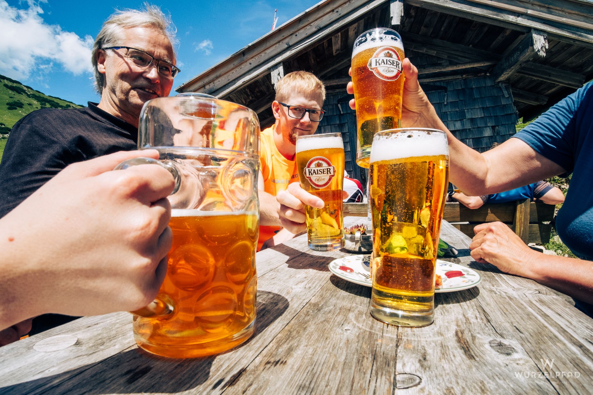 Verdiente Einkehr auf der Plumsjochhütte