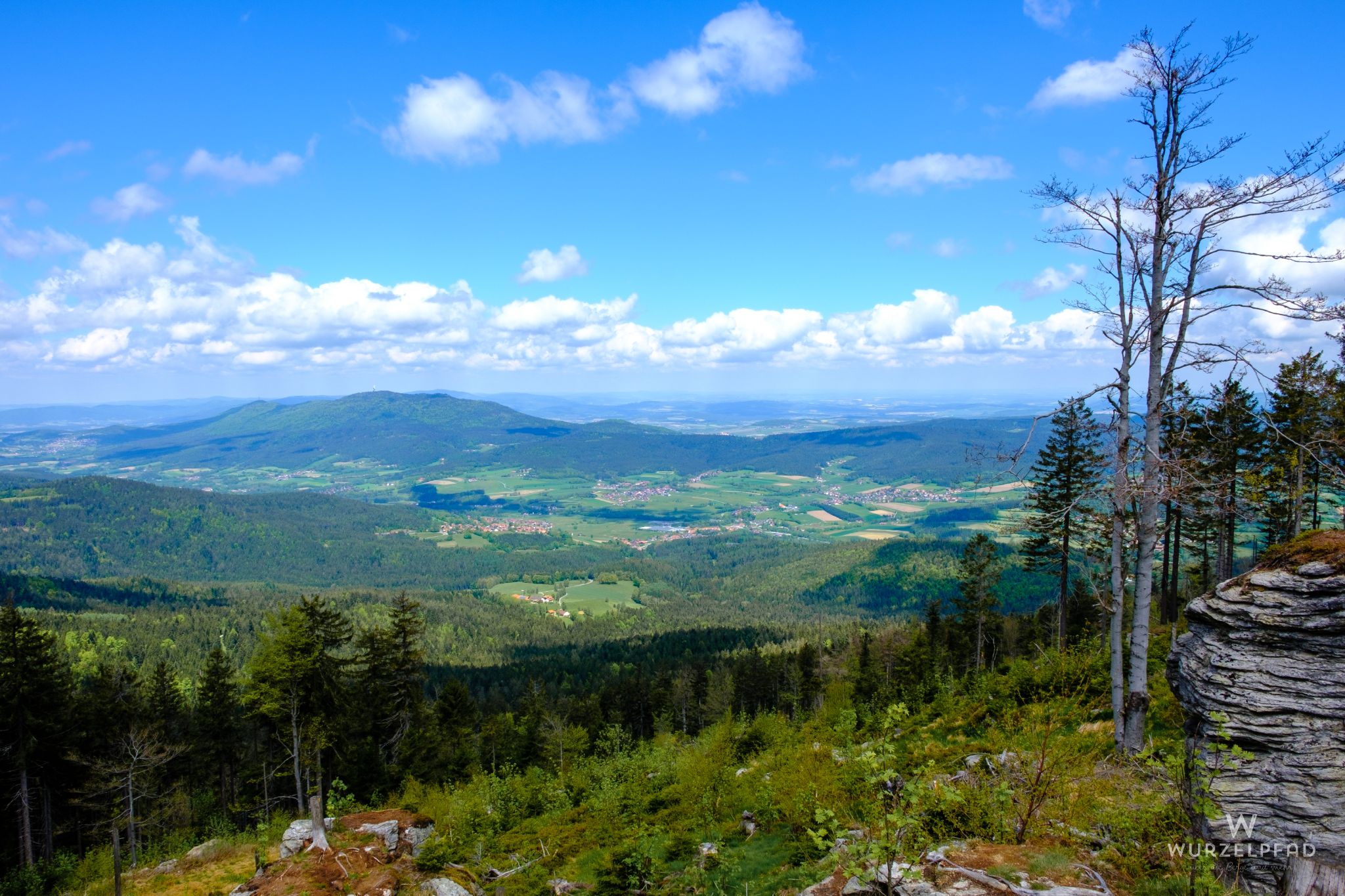 Blick hinab in den Lamer Winkel