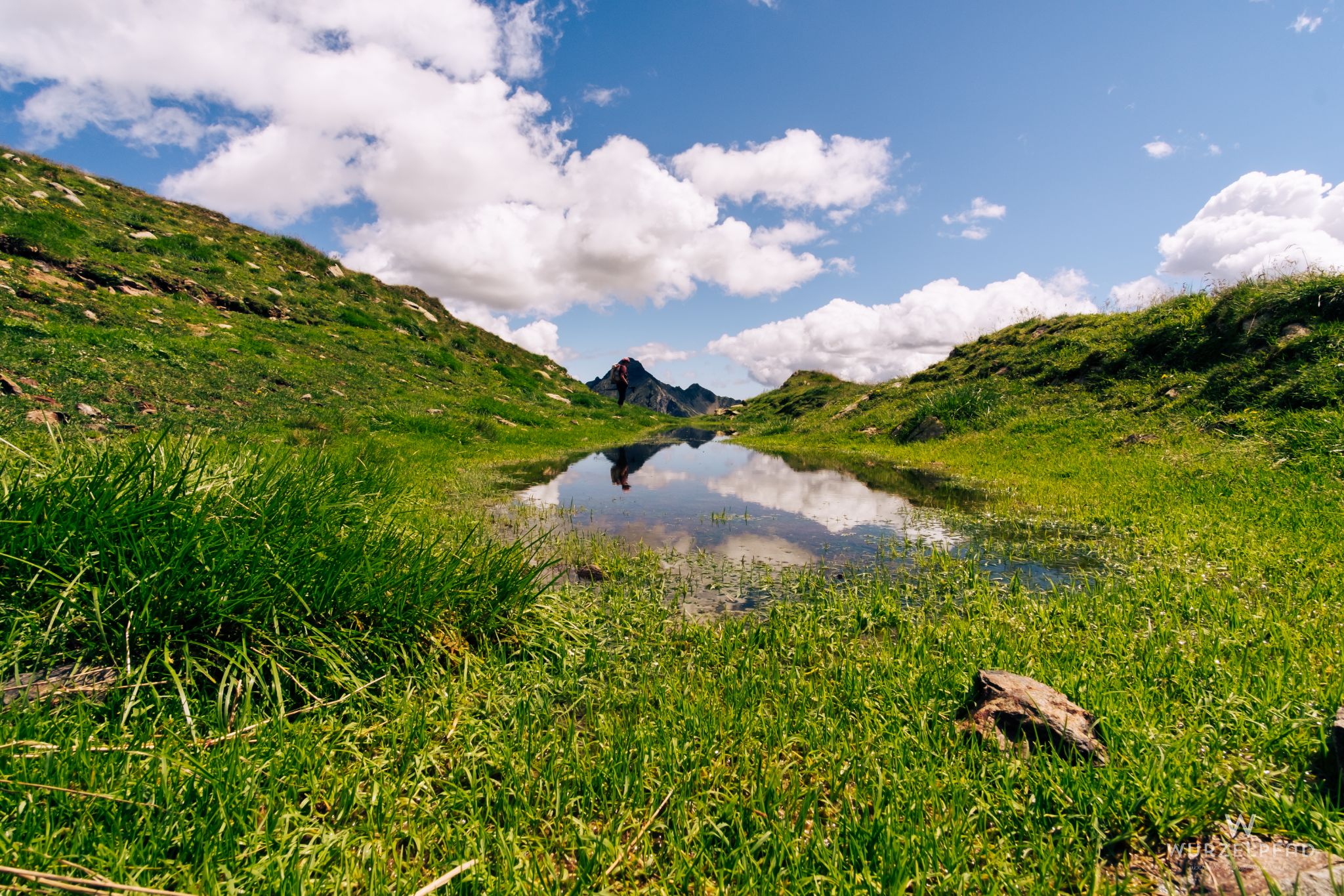 Lacke unter der Alpenspitze