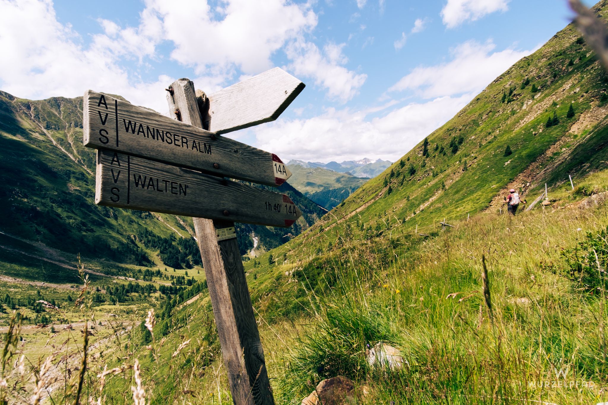 Abzweig zum Seebergsee