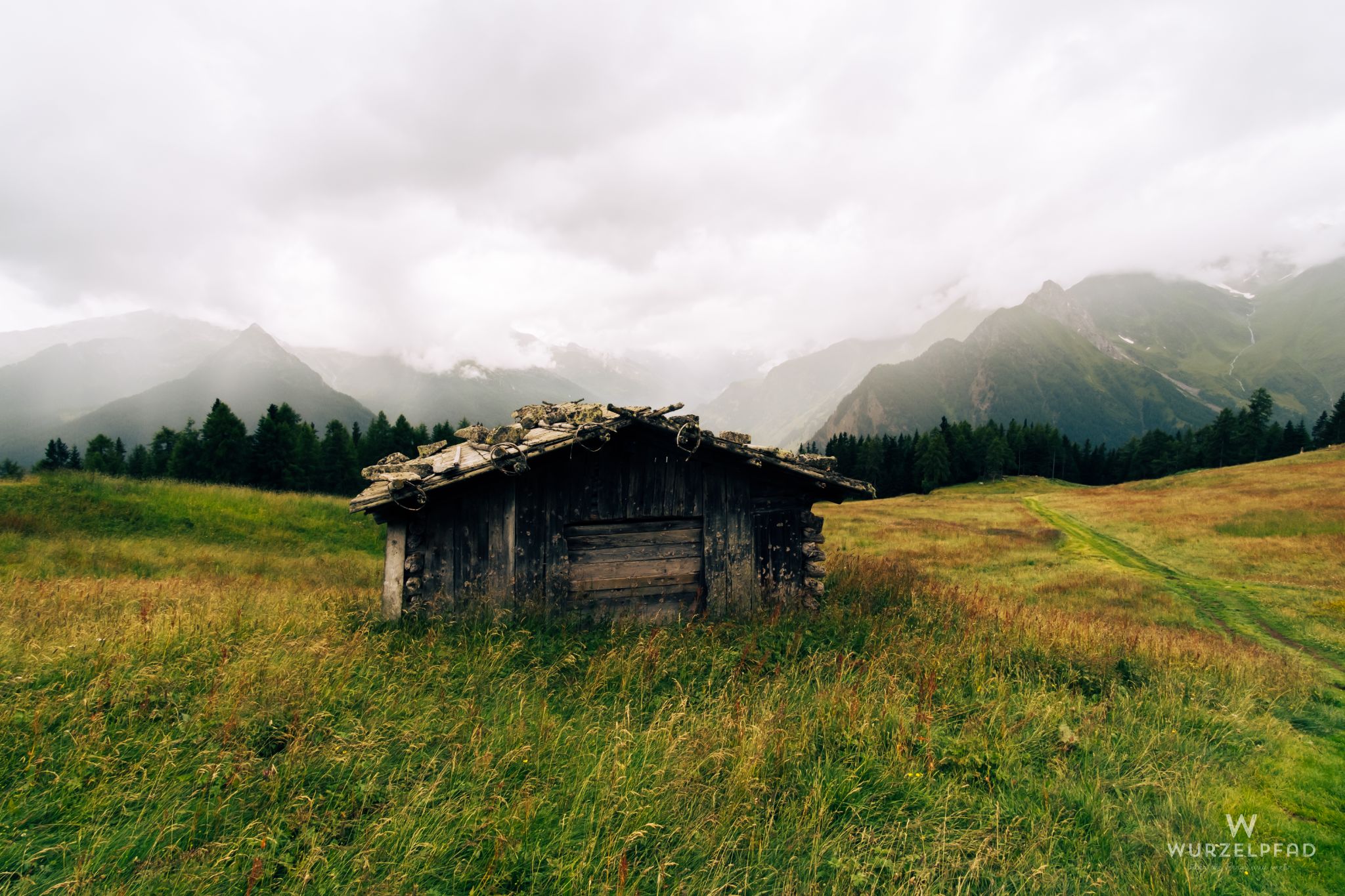 Hütte auf den Stulser Mahdern