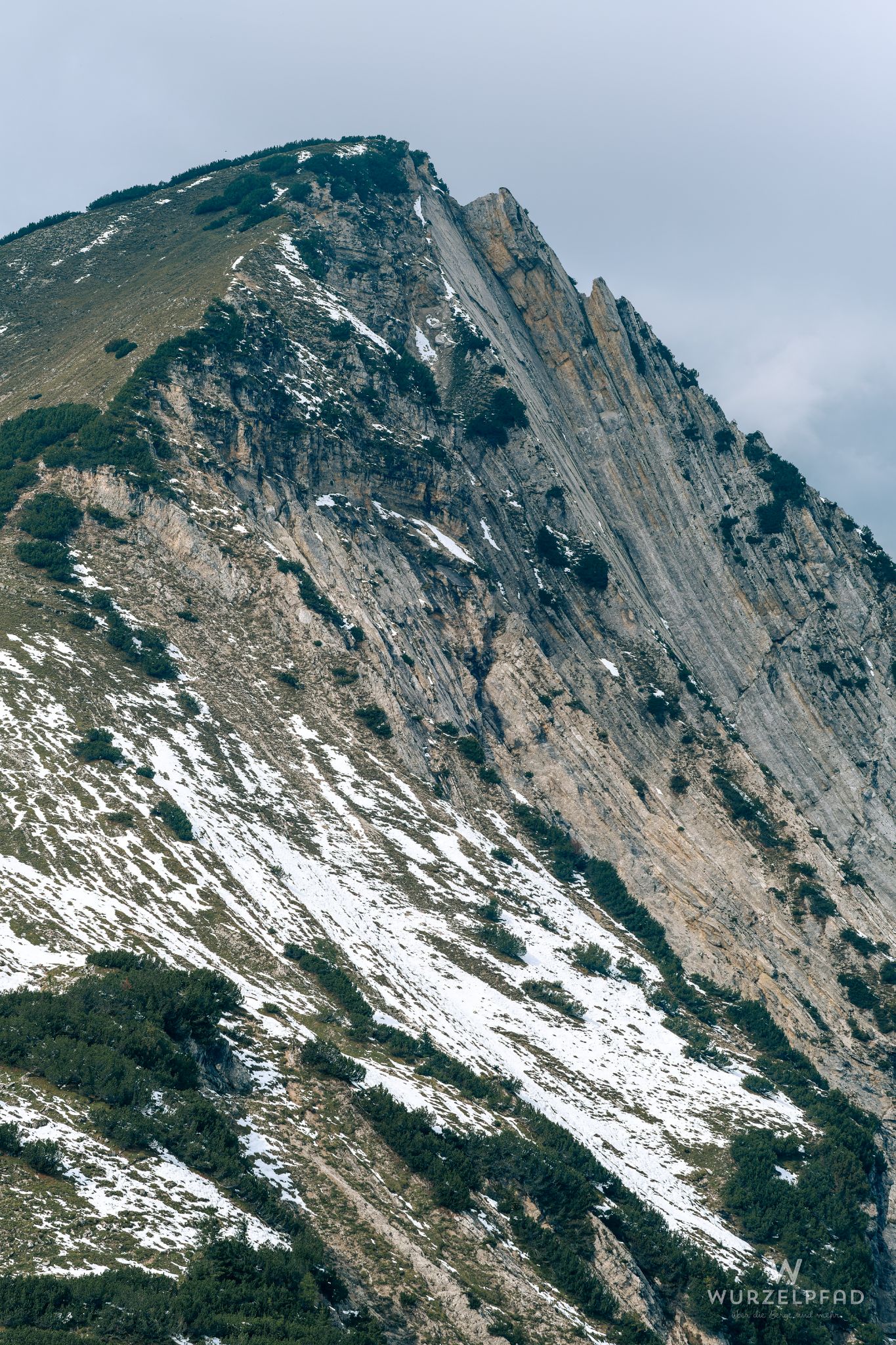 Blick zurück zum Kompargipfel