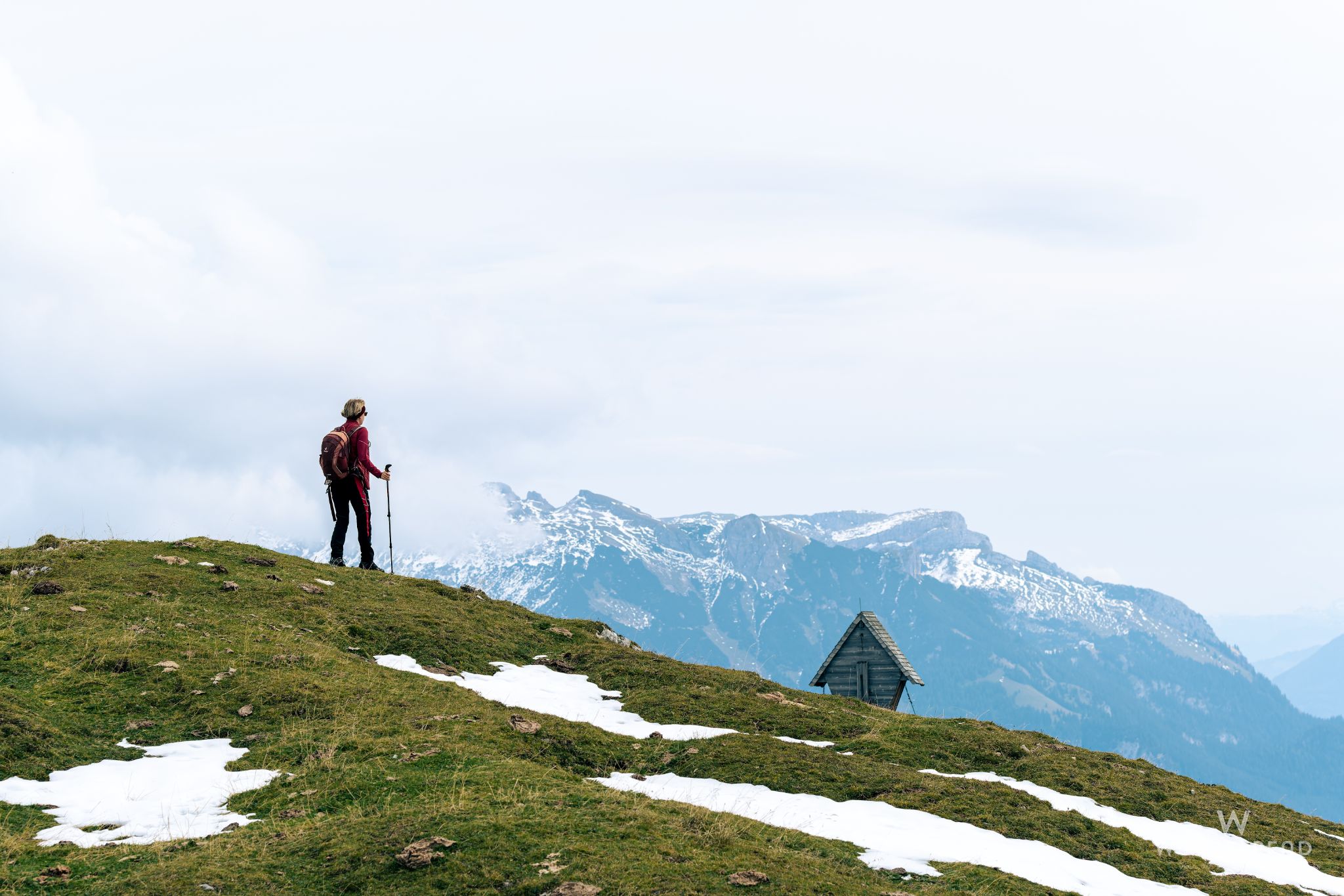 Am Satteljoch, Blick ins Rofan