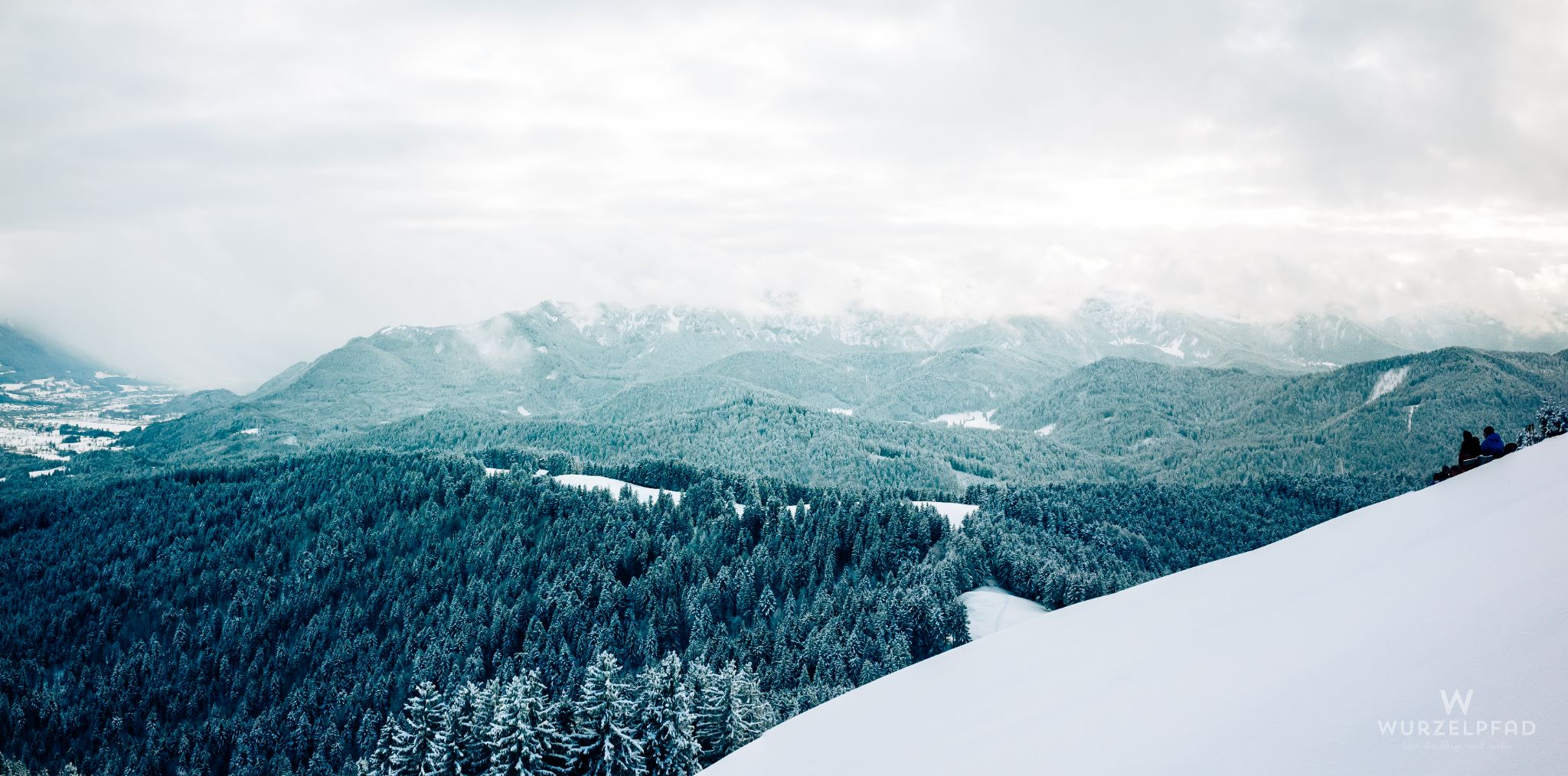 Blick vom Zwiesel zur Benediktenwandgruppe
