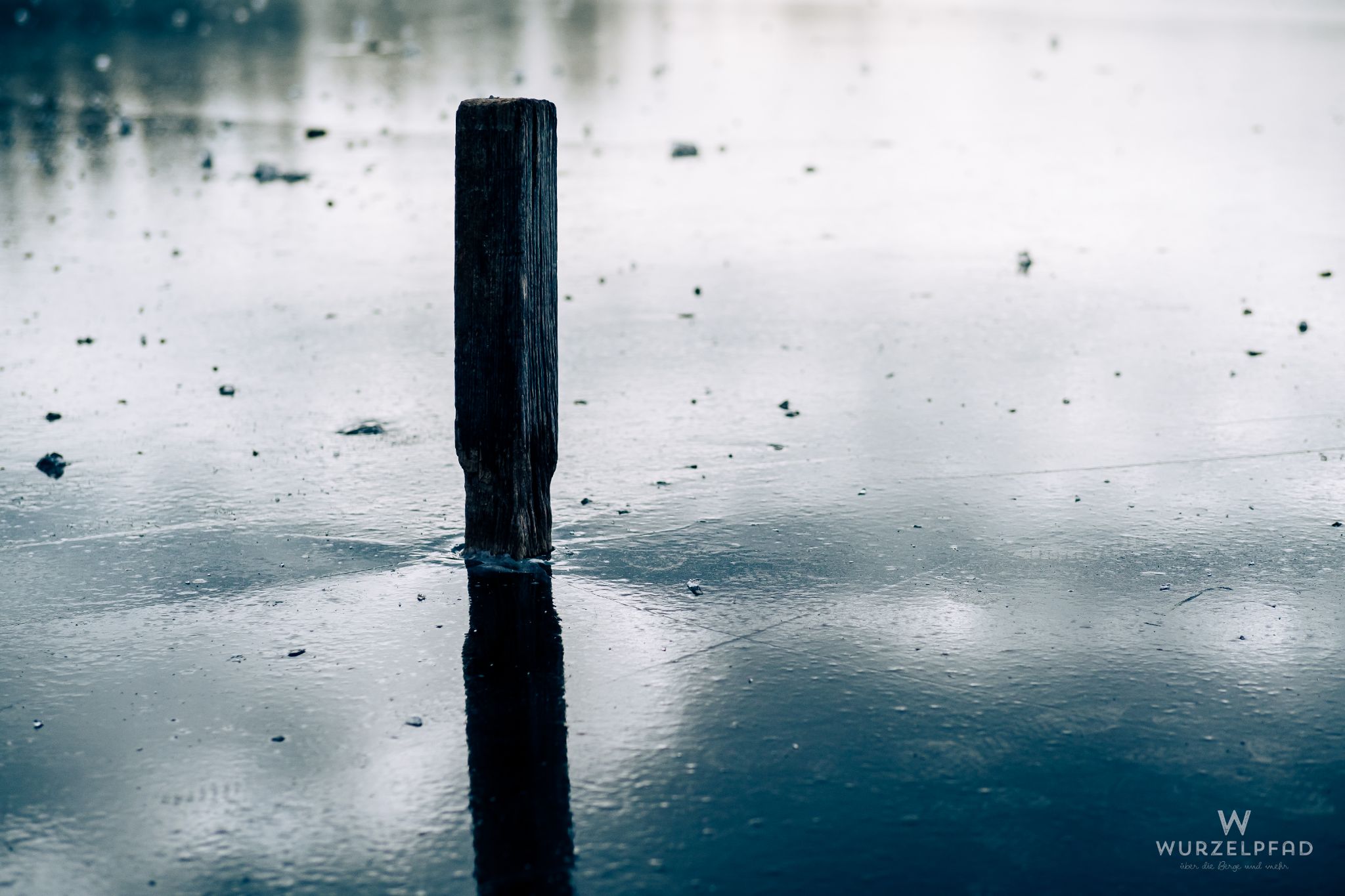 Eingeforener Pfosten