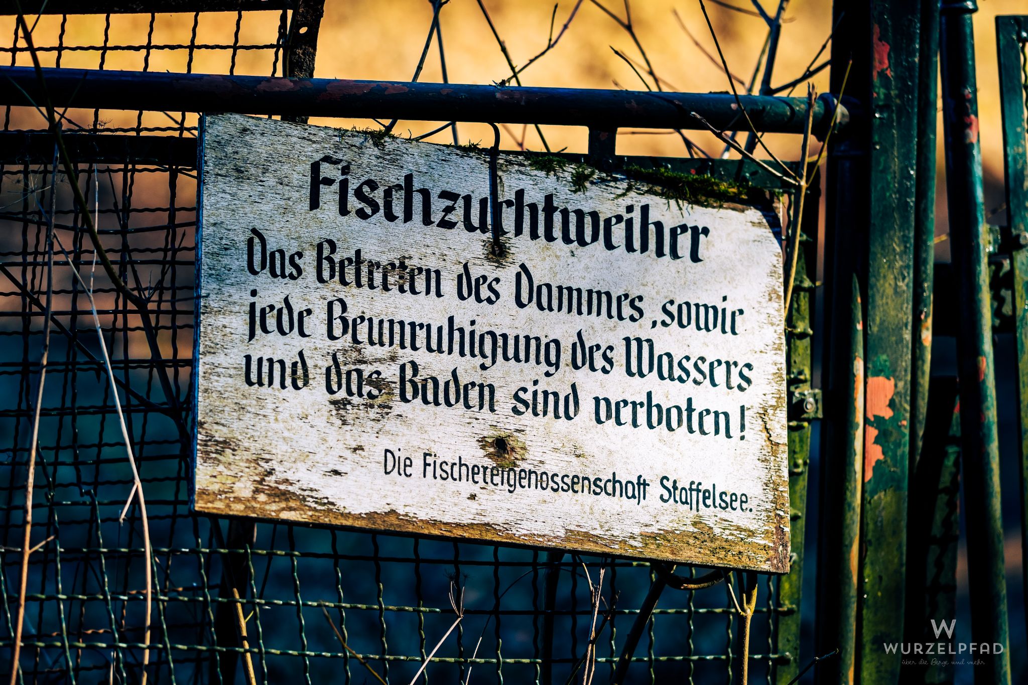 Antikes Verbotsschild