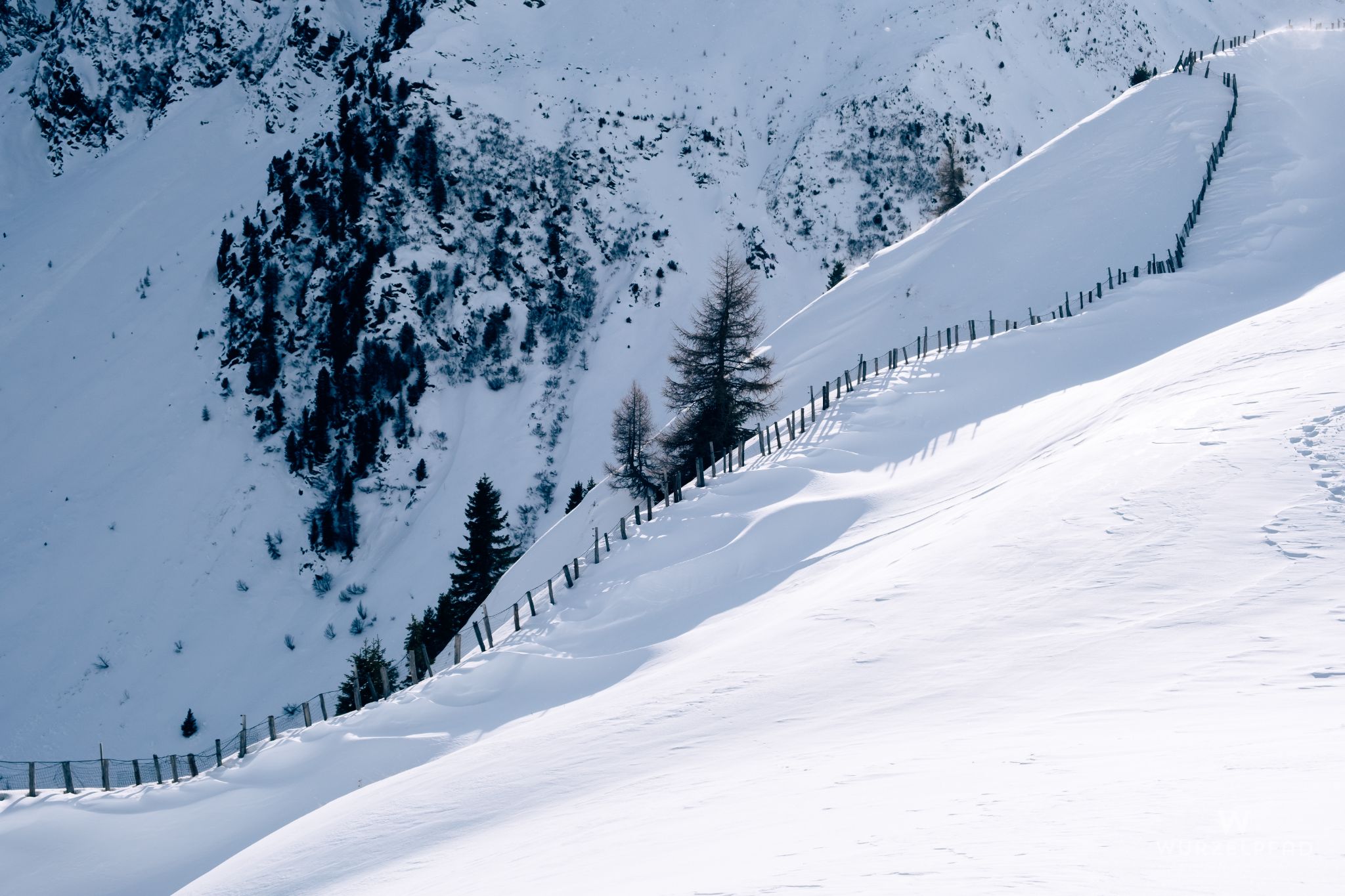 Blick hinab ins obere Jaufental