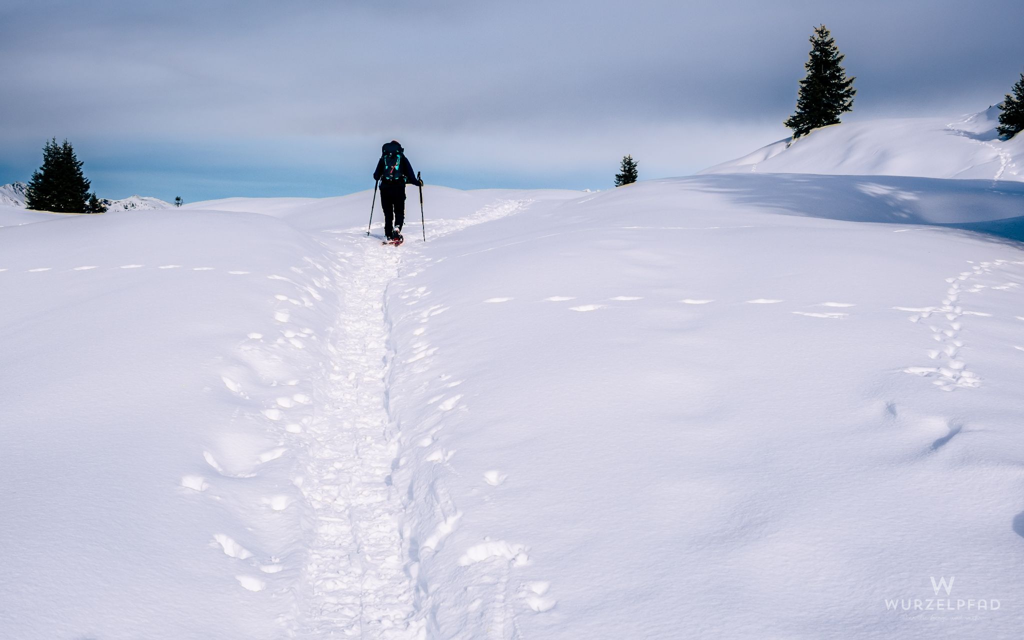 Abstieg in der Sonne