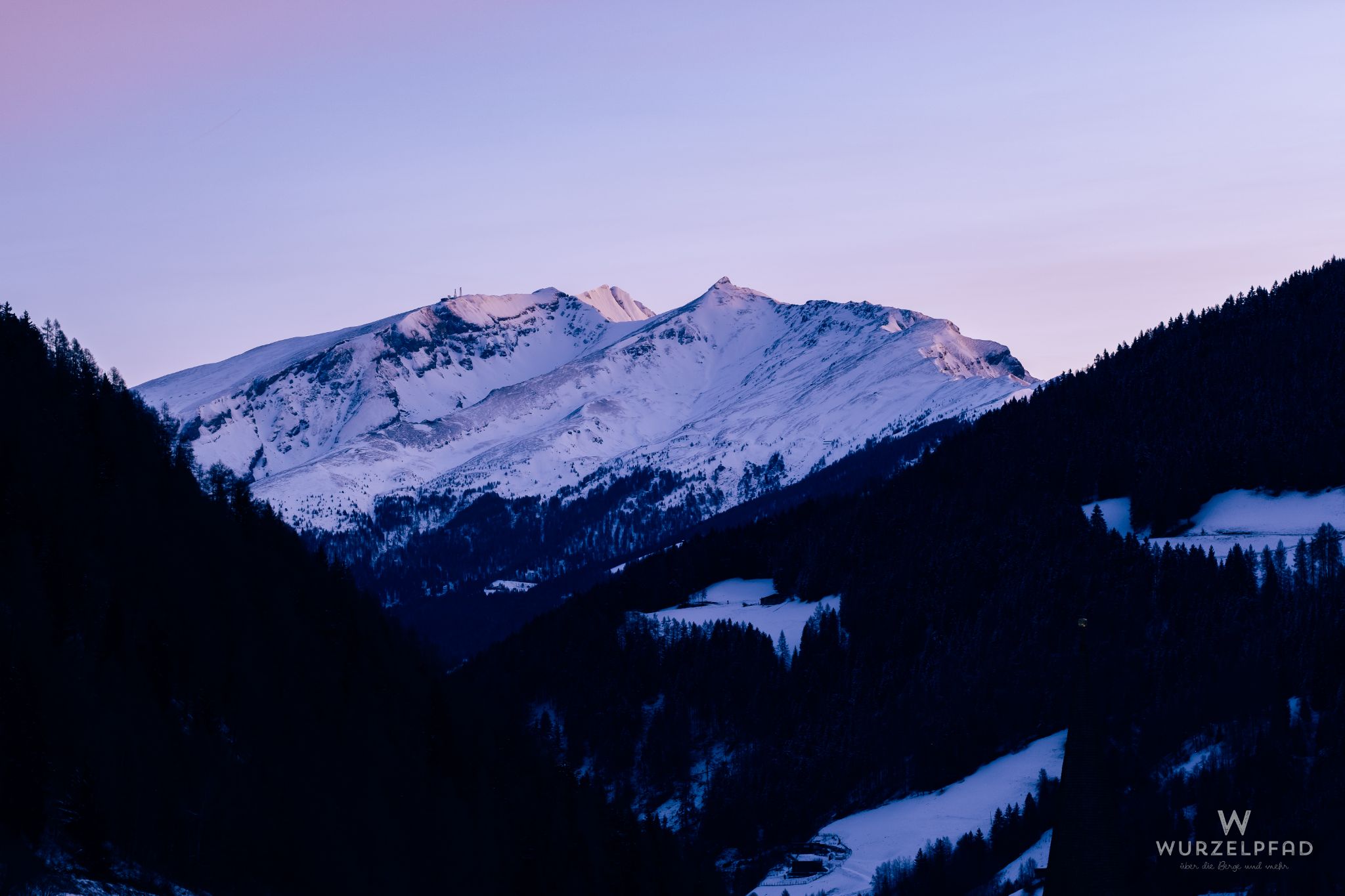 Blick aus dem Jaufental auf den Weißspitz