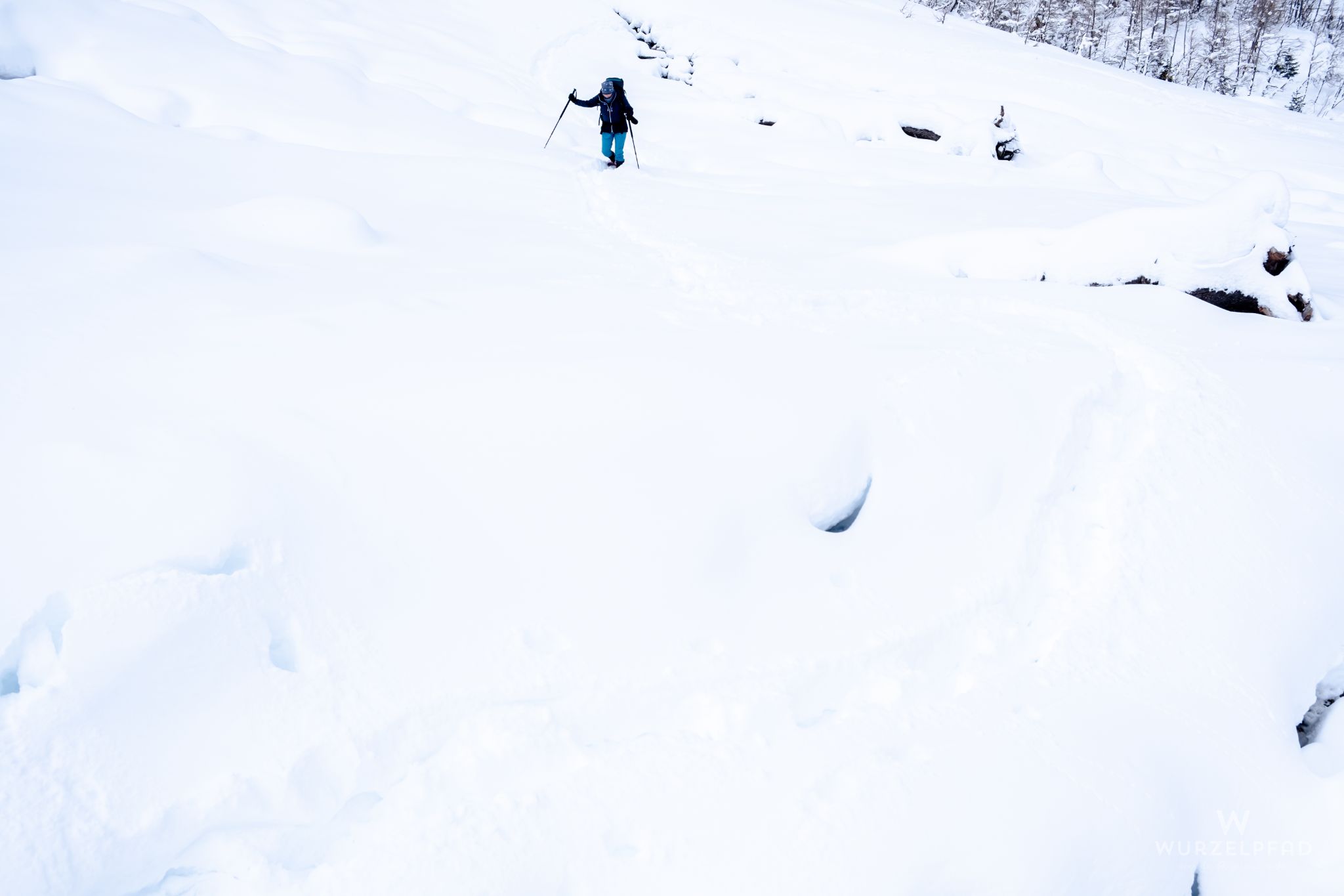 Mühsam geht's bergauf