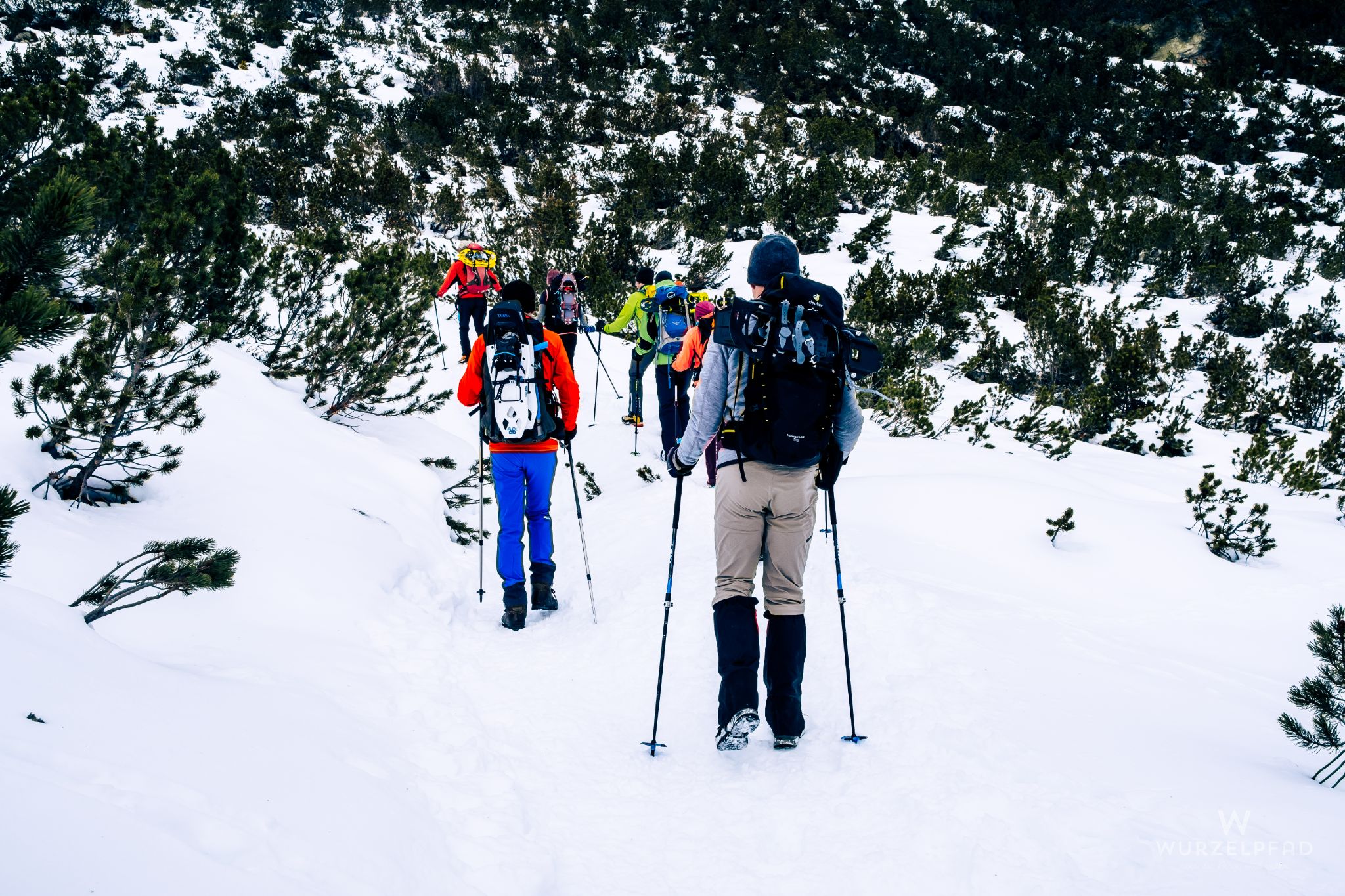 Wanderer unterwegs zum Rainbachsee